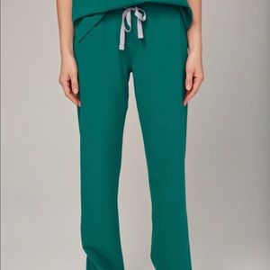 Figs hunter green Livingston basic pants XS